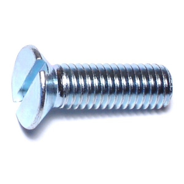 Midwest Fastener M5-0.80 x 16 mm Slotted Flat Machine Screw, Zinc Plated Steel, 15 PK 67931 - main